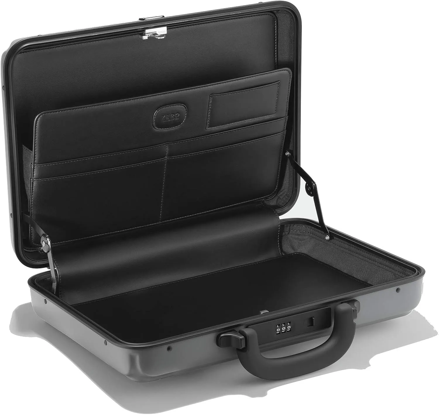 ZERO Halliburton Edge Lightweight Polycarbonate Attaché (Gray, Small Attaché)