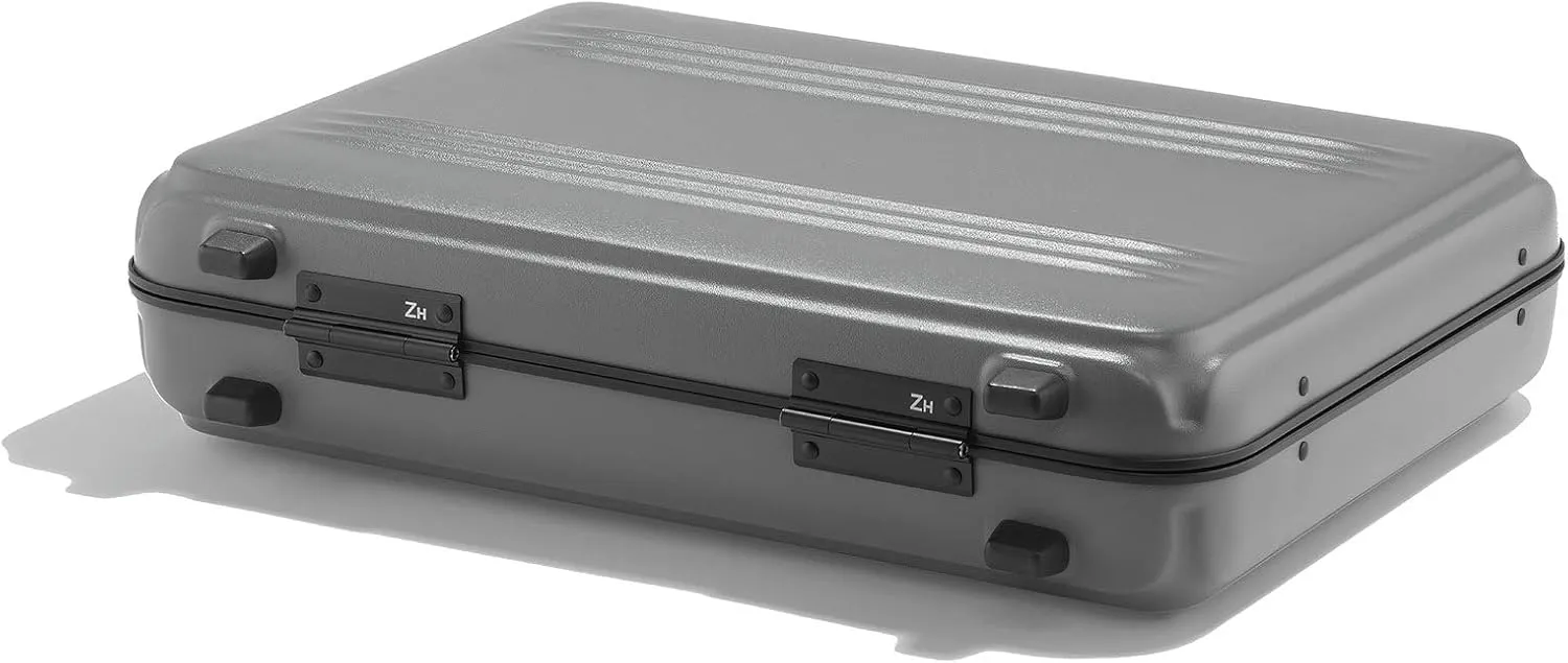 ZERO Halliburton Edge Lightweight Polycarbonate Attaché (Gray, Small Attaché)