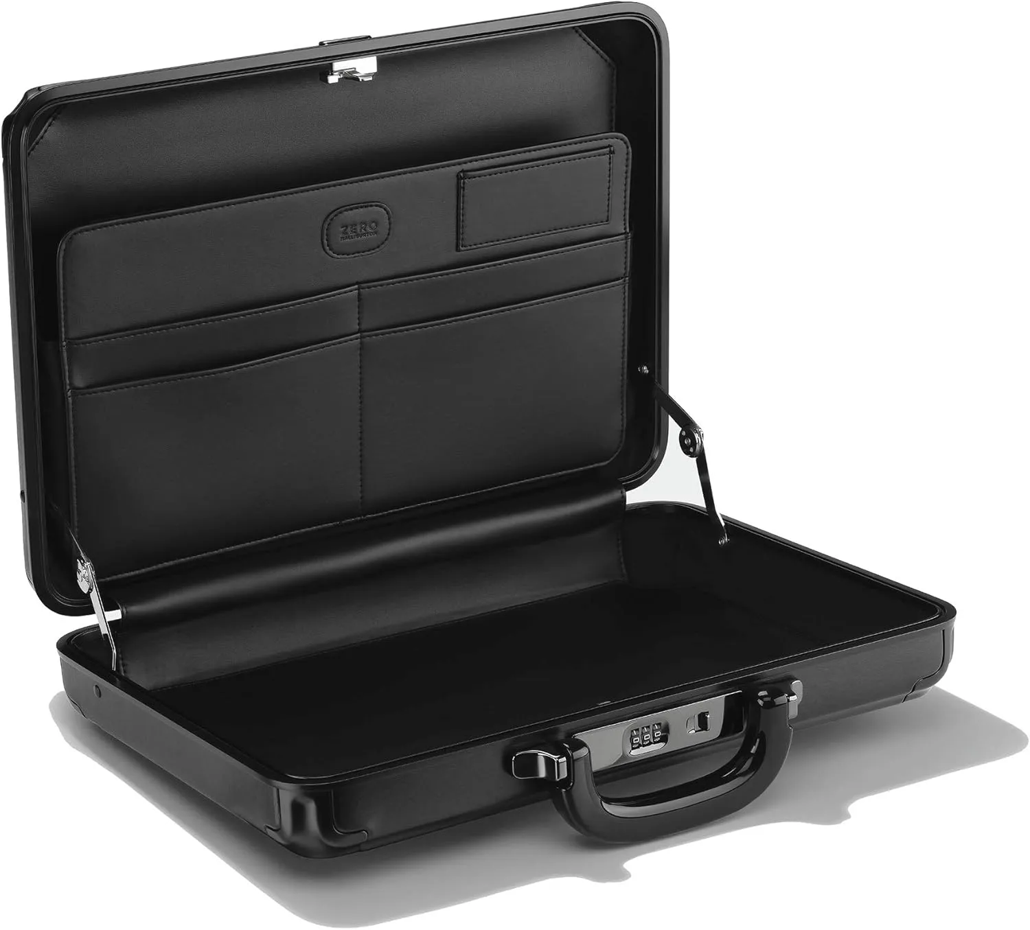 ZERO Halliburton Pursuit Aluminum Hardside Attaché (Black, Medium Attaché)