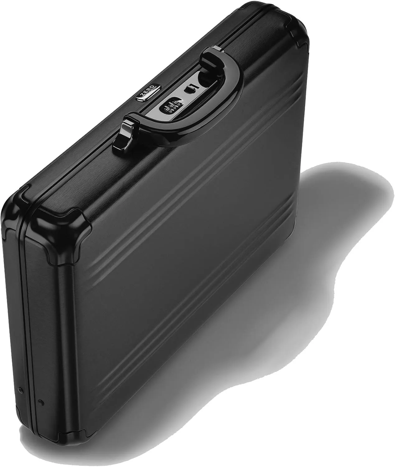 ZERO Halliburton Pursuit Aluminum Hardside Attaché (Black, Medium Attaché)