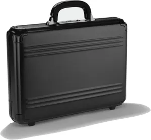 ZERO Halliburton Pursuit Aluminum Hardside Attaché (Black, Medium Attaché)
