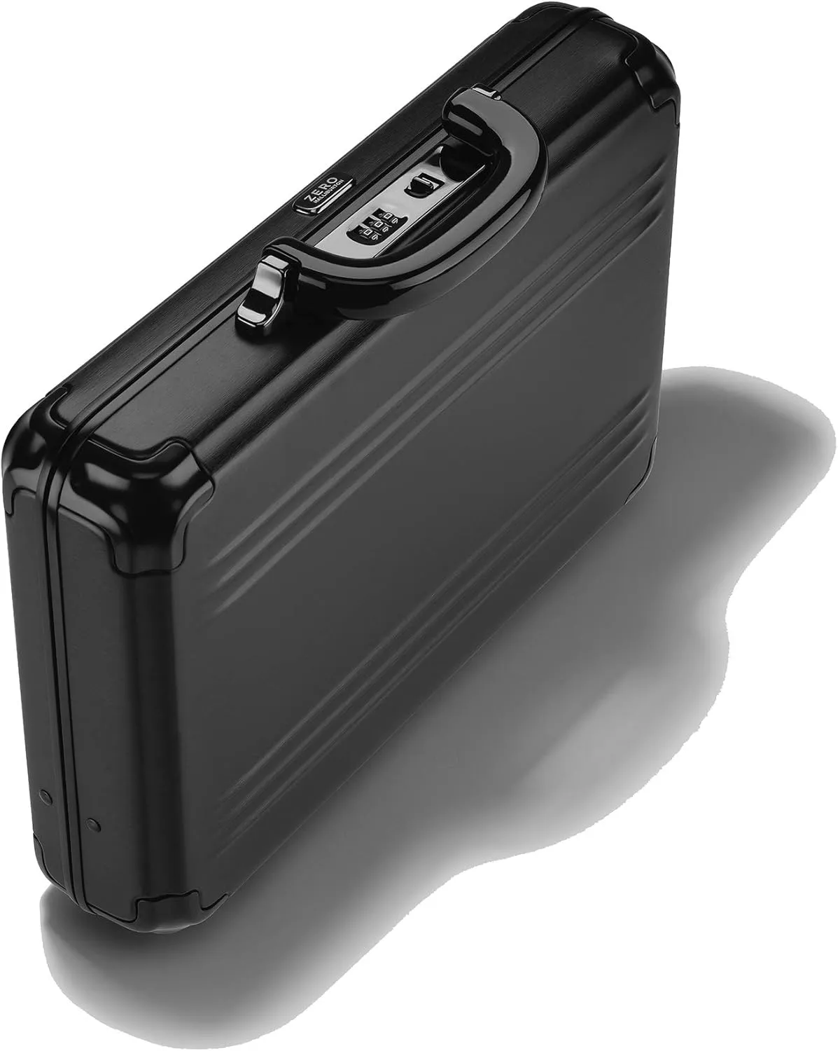 ZERO Halliburton Pursuit Aluminum Hardside Attaché (Black, Small Attaché)