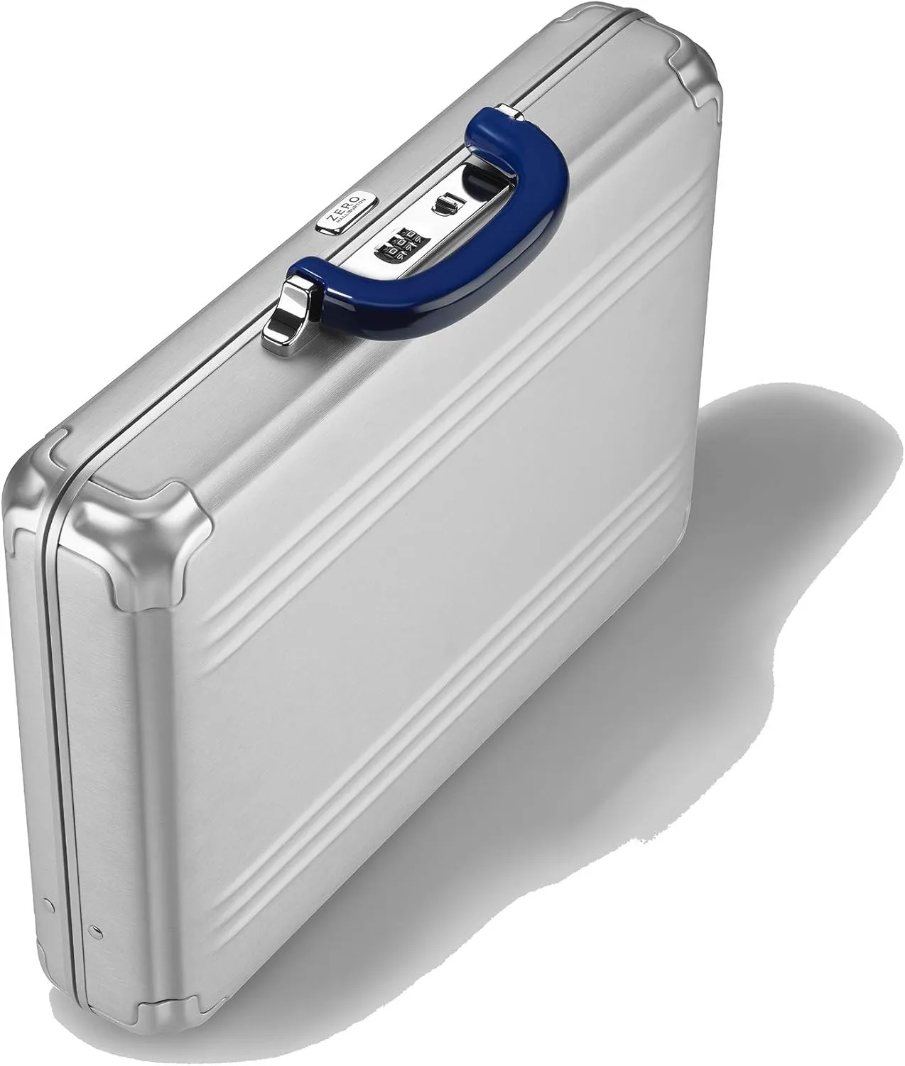 ZERO Halliburton Pursuit Aluminum Hardside Attaché (Silver, Medium Attaché)