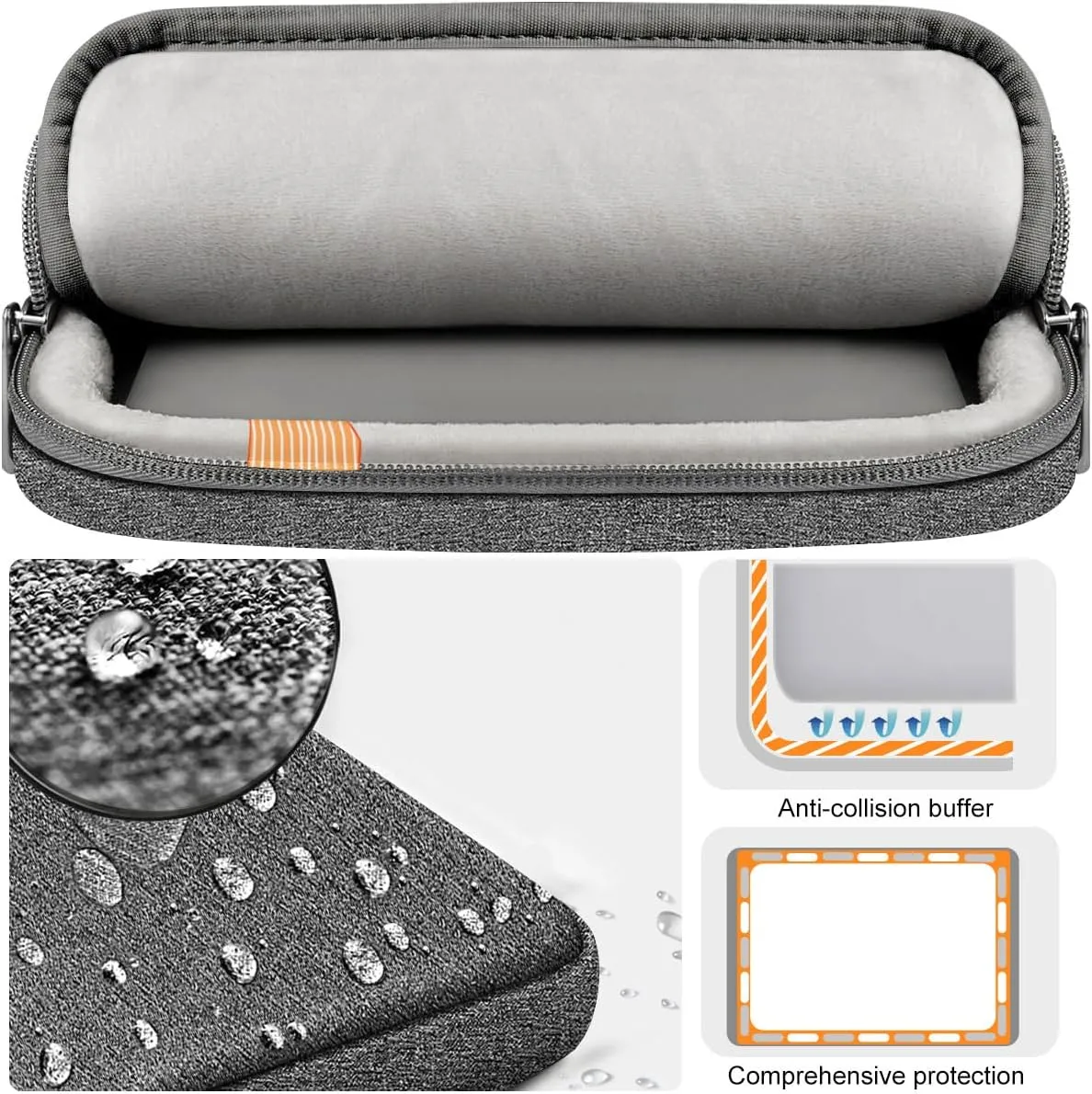 ZINZ Laptop Case 15 15.6 16 inches Sleeve Slim Briefcase Spill-Resistant Handbag for Most Popular 15" 15.6" 16" Notebooks，G01Y03
